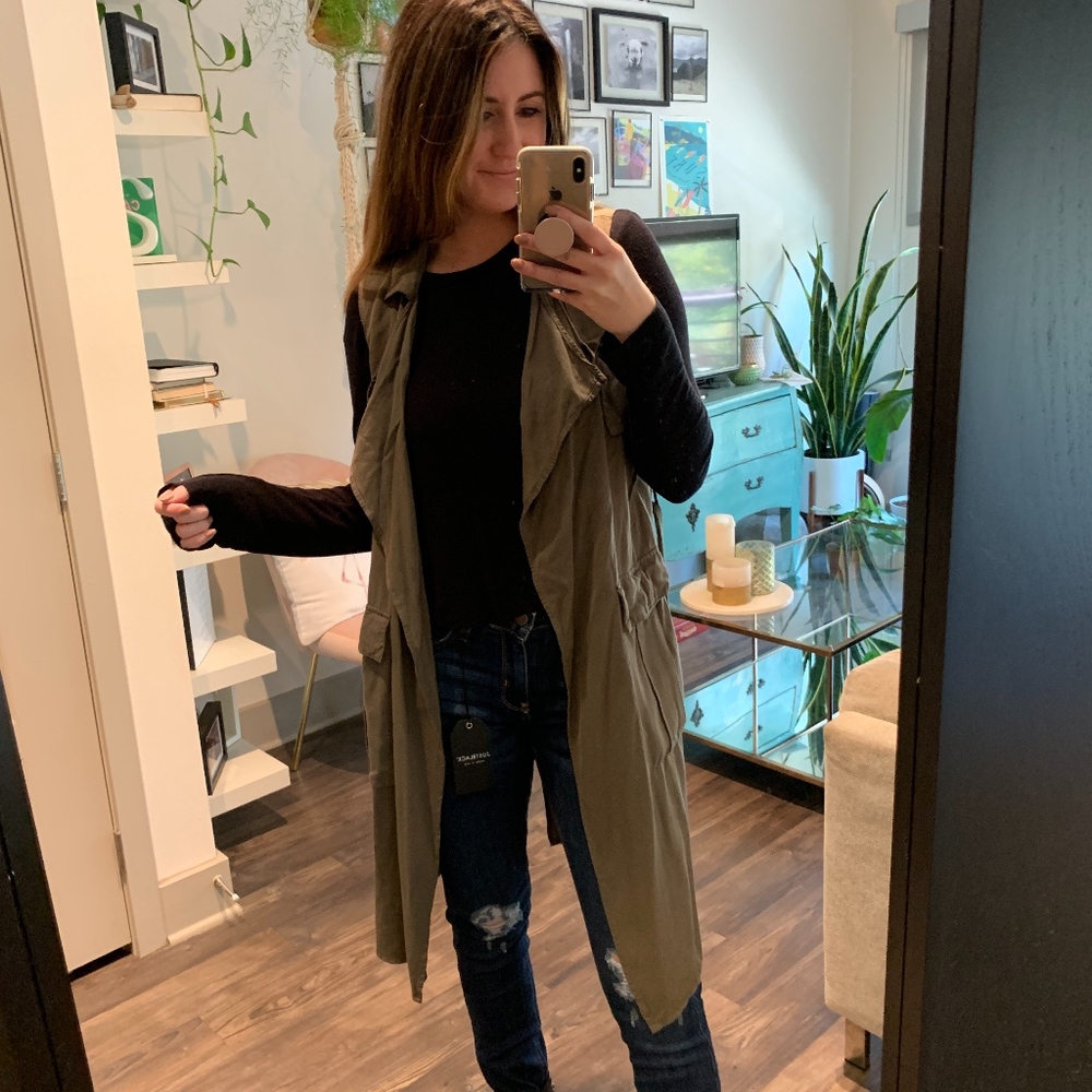 ✨SALE Army Green Drape Vest